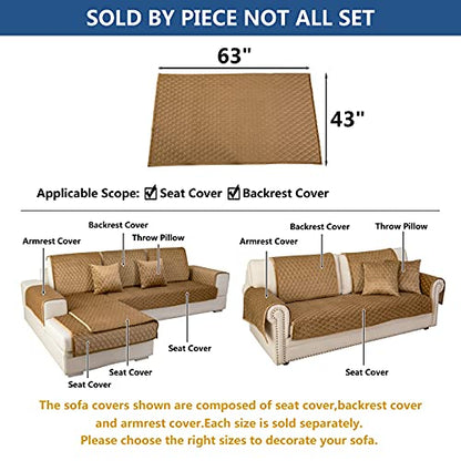 Couch Cover Sectional Couch Covers (43''x63''/Rectangular / Coffee)