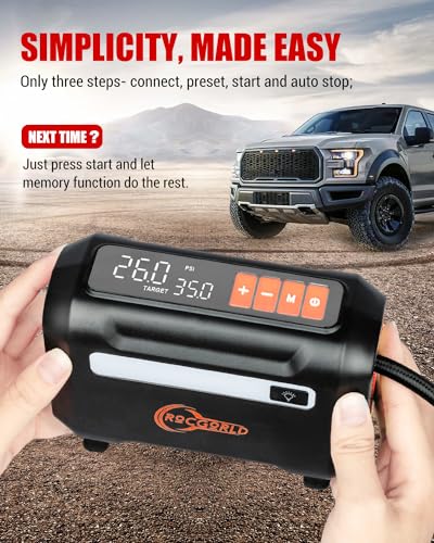 R8 Tire Inflator Portable Air Compressor (Orange)