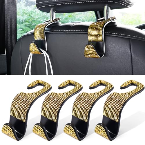 Car Seat Headrest Hook (Bling Gold)