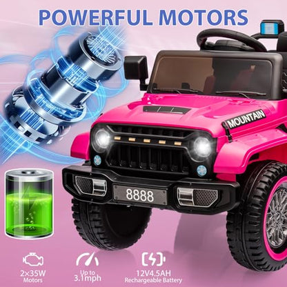 Kids Ride On Truck Car (Pink)