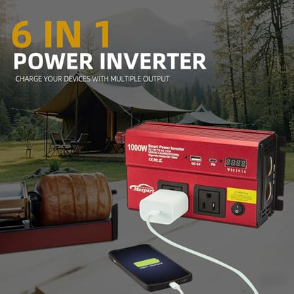 Car 1000w Inverter (1000W / Red)