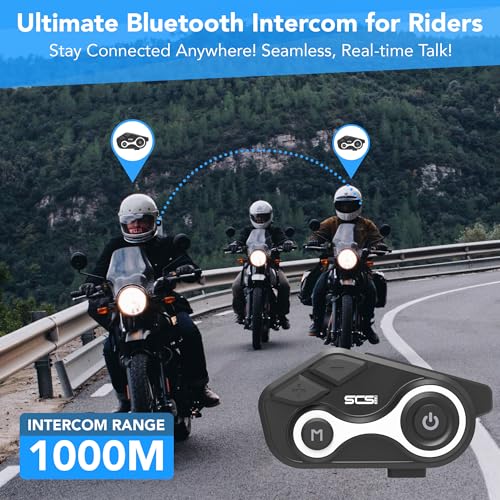 Motorcycle Bluetooth Helmet Intercom Headset