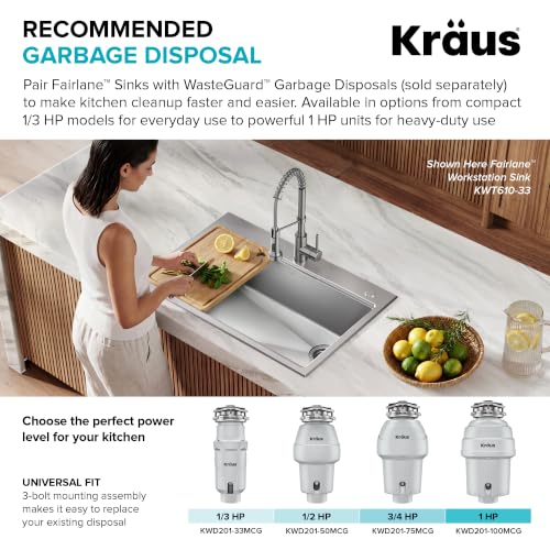 Fairlane 30 in Undermount Single Bowl Stainless Steel Kitchen Sink (29.5 Inch / Single Bowl — Undermount)