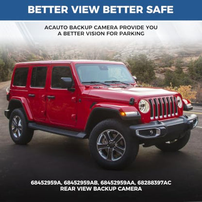 68452959AC Rear View Backup Reverse Camera Fit for Jeep Wrangler 2018 (Fit for Jeep Wrangler 2018-2022)