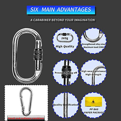Carabiner Clips Large 4.3"