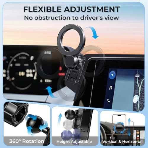 Car Phone Holder for Toyota Prius 2023 (Fit for 2023-2026 Prius, 8-Inch)