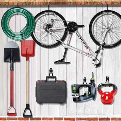 Oversized Garden Power Tool Hanger 2 Pack (2 Pack Weed Eater Hanger - 2SU / Black)