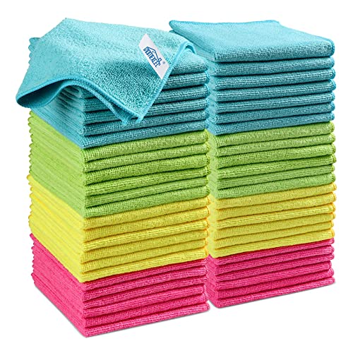 50PK Microfiber Cleaning Cloth (Multicolor)