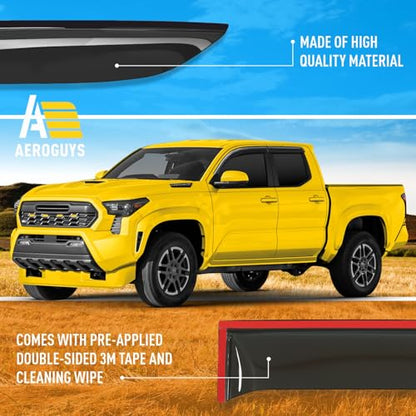 Extra Durable Window Deflectors Tape (For Toyota Tacoma 24-26)