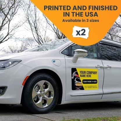 Builder and Contractor Customizable Car Magnets and Decals (16”x22” Builder)