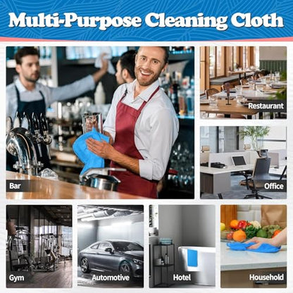 Microfiber Cleaning Cloth (24PK / Blue)