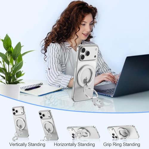 Magnetic Phone Grip Stand for iPhone Air (silver)