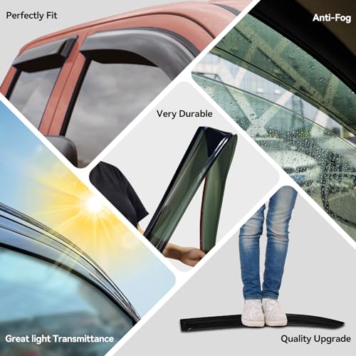 in Channel Window Visors Rain Guards for 1992 (1992-2006 Ford Econoline Vans)