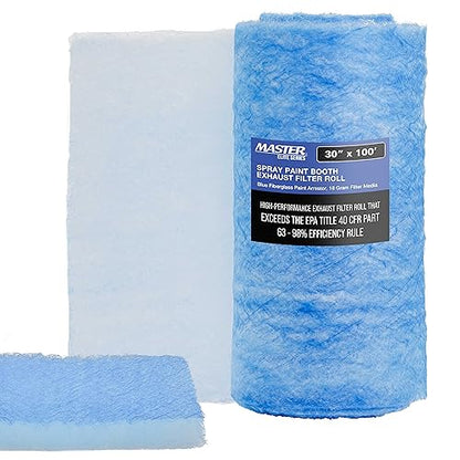 Master Elite Premium Paint Spray Booth Exhaust Filter Roll (30 inches x 100 Feet)