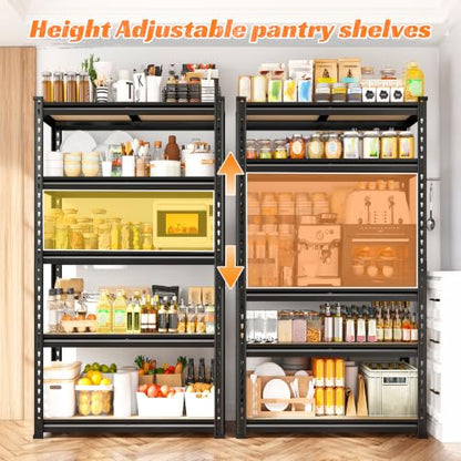 2 Pack Garage Shelving (11.8"D x 55.2"W x 60"H)