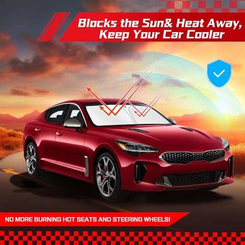 Windshield Sun Shade for Kia Stinger 2018 (for Kia Stinger 2018-2023)