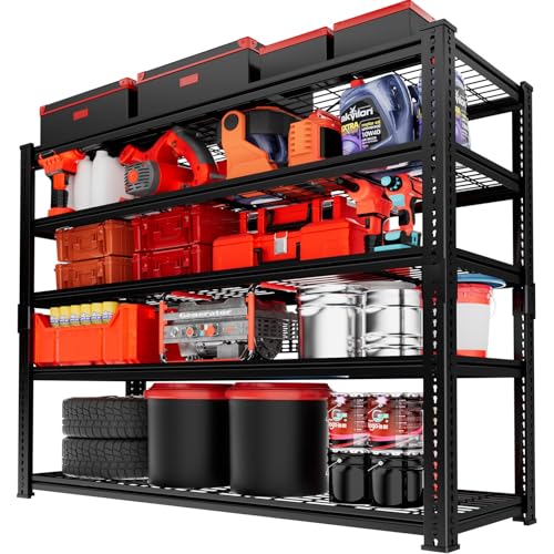 Storage Shelves (Black / 5 tier 48" L x 18" W x 72" H 1 PC)