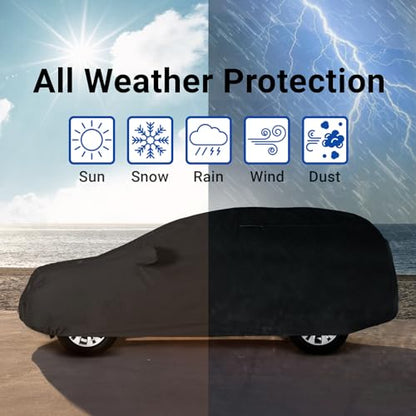 Car Cover Waterproof All Weather for 1933 (61. Master 1933-1942 / Black / Red (Stripe))