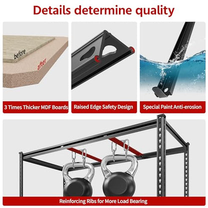 48.2" W Garage Shelving (48.2" W x 24" D x 60.1" H)