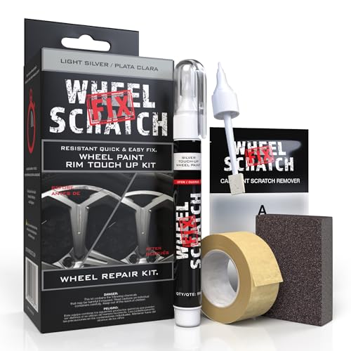 Light Silver Rim Touch Up Paint Wheel Scratch Repair Kit (Silver - Light - Kit)