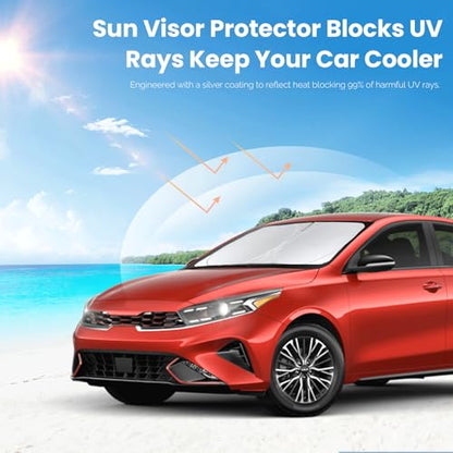 Windshield Sunshade for Kia Forte 2019 (Fit Kia Forte 19-25)