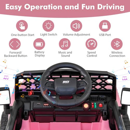 Kids Ride On Truck (Pink / 37" × 24.5" × 25.5'')