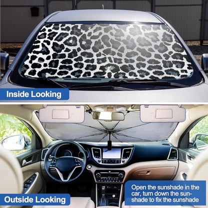 Car Windshield Sun Shade Foldable Umbrella Sunshade