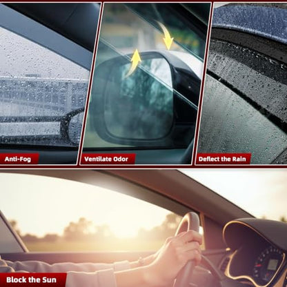 4PCS in Channel Window Visors Rain Guards 4pcs Fit for GMC Acadia 2017 (For 2017-2023 Acadia)