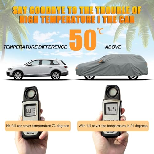 Heavy Duty SUV Car Cover Waterproof All Weather (YL Fit Suv Jeep-Length (182 To 190 inch))