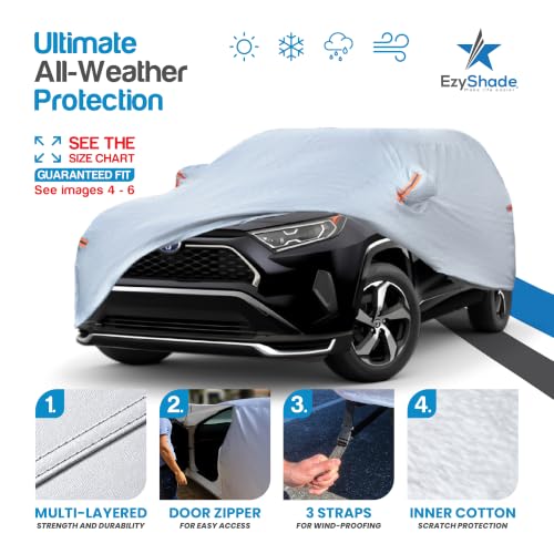 SUV Car Cover Waterproof All Weather. See Size (Reflective / S2 - see Vehicle Size Chart)