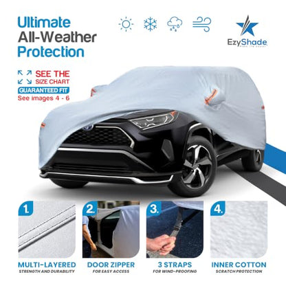 SUV Car Cover Waterproof All Weather. See Size (Reflective / S2 - see Vehicle Size Chart)