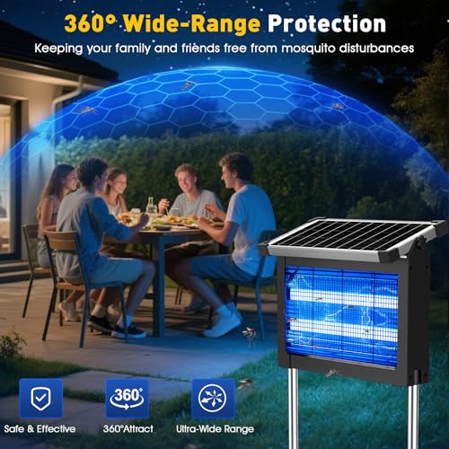 Solar Bug Zapper Outdoor (Black)