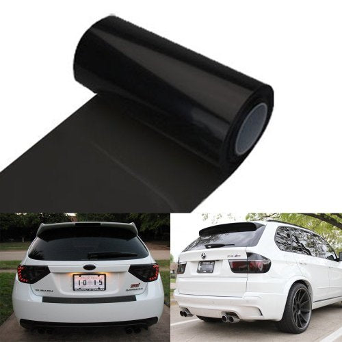 12 by 48 Inches Self Adhesive Headlight (12 X 48 / Dark Black)
