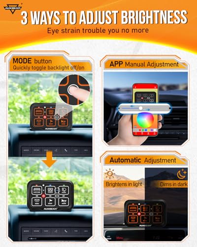 6 Gang Switch Panel Bluetooth RGB AR (6 Gang Bluetooth Panel (One Side Output))