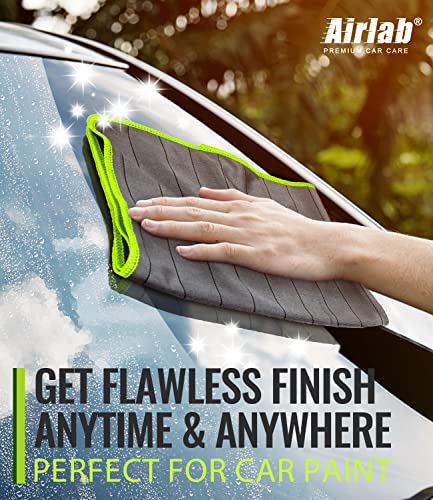 Carbon Microfiber Towels for Car Glass Window Polishing (Grey-green)