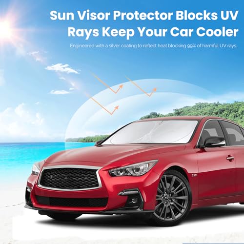 Custom Fit Infiniti Q50 Windshield Sunshade for 2014 (Fit Infiniti Q50 2014-2025)