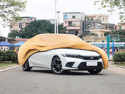 Heavy Duty Outdoor Car Cover Custom Fit for 2016 (Custom Fit Civic / brown)