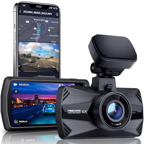 D21 Dash Cam Real 4K Dash Camera Front 5G WiFi GPS (Front dash cam)