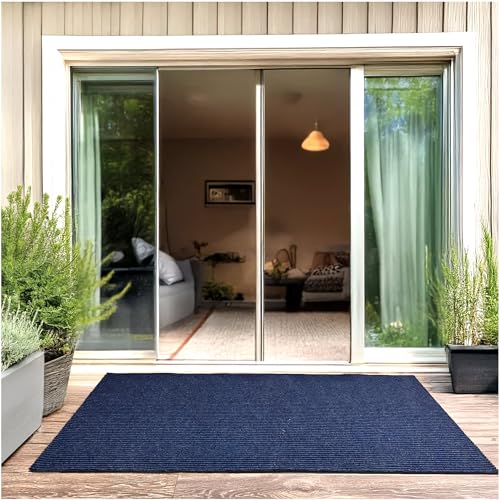 Heavy Duty Durable All Weather Indoor (6' x 13' (Rectangular) / Blue)