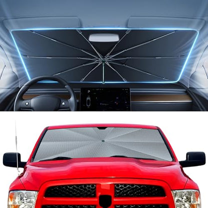 Windshield Sun Shade Umbrella for 2009 (Dodge RAM 1500 2500 3500 2009-2018)