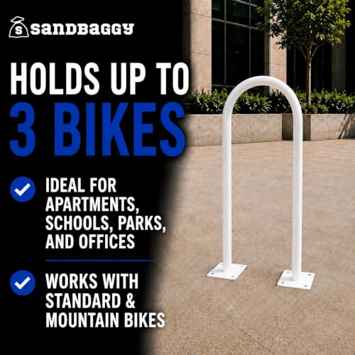 U Shaped Bike Rack (White)