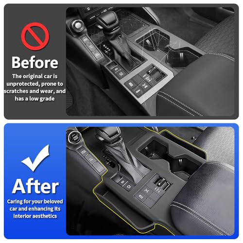Car Center Console Organizer for Toyota Land Cruiser 2024 2025 2026 2027 Auto Interior Accessories Central Control Storage Panel Decoration Protection Cover Seat Middle Tray Frame Bag Trim