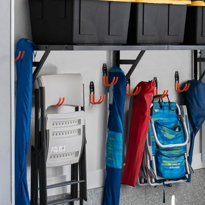 32 Pack Heavy Duty Wall Mount Garage Hooks (32 Pack Orange)