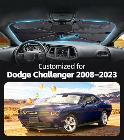 Windshield Sun Shade for Dodge Challenger 2008 (Fit for Dodge Challenger 2008–2023)