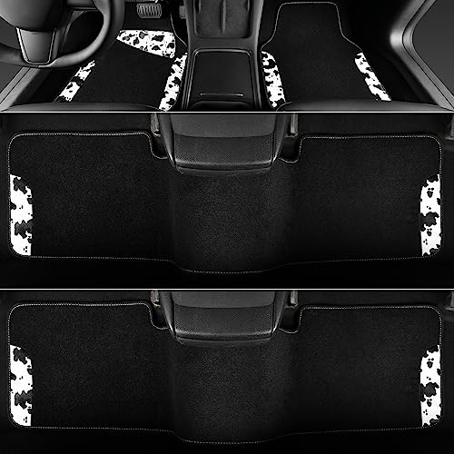 Waterproof Universal 3 Row Car Floor Mats (Cow Print（3Row）)