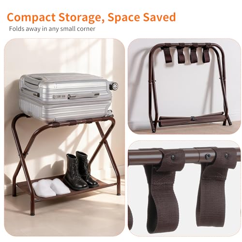 Luggage Rack for Guest Room (Brown)
