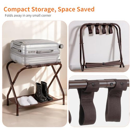 Luggage Rack for Guest Room (Brown)
