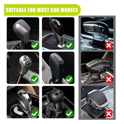 Car Gear Shift Hoodie Auto Shifter Knob Cover (Green / 1 Pcs)