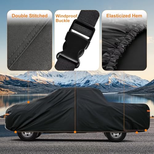 Heavy Duty Truck Cover for Ford F (6-F-150(2008-2025) SuperCrew SB Bed / PE-Black)