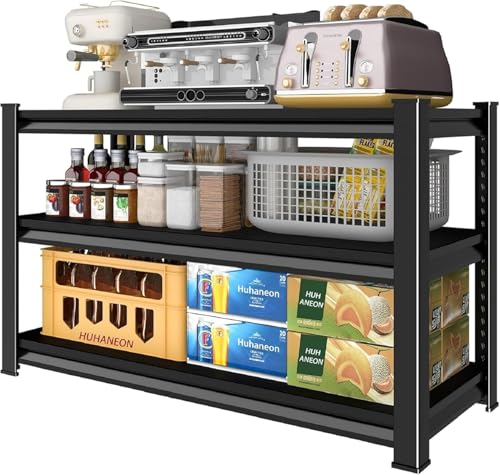 Metal Storage Garage Shelving (3T-BK-40"Wx16"D)